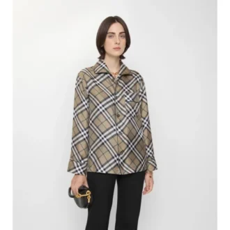 Check Silk Pyjama Shirt