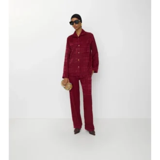 Check Silk Pyjama Trousers