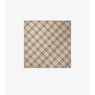 Check Silk Scarf