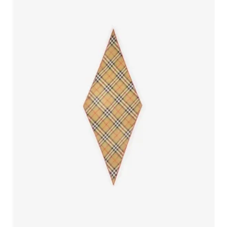 Check Silk Scarf