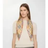 Check Silk Scarf