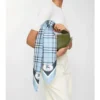 Check Silk Scarf