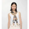 Check Silk Scarf