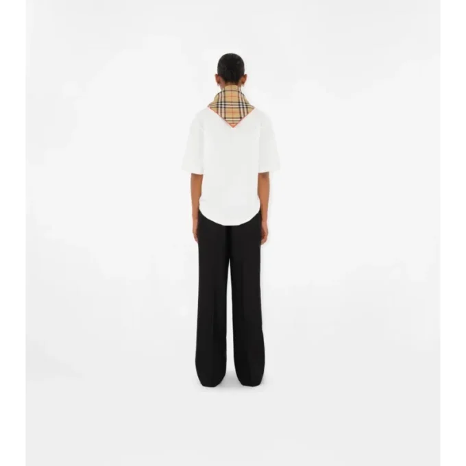 Check Silk Scarf