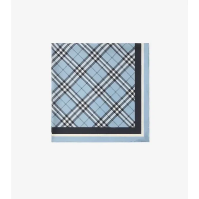 Check Silk Scarf