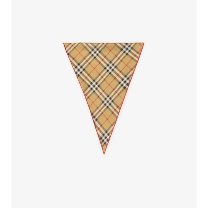 Check Silk Scarf