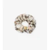 Check Silk Scrunchie