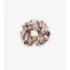 Check Silk Scrunchie