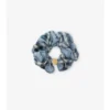 Check Silk Scrunchie