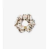Check Silk Scrunchie