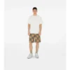 Check Silk Shorts