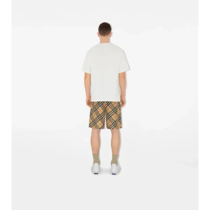 Check Silk Shorts