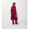 Check Silk Trench Coat