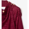 Check Silk Trench Coat