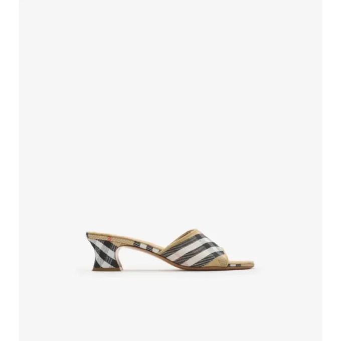 Check Sloane Mules 