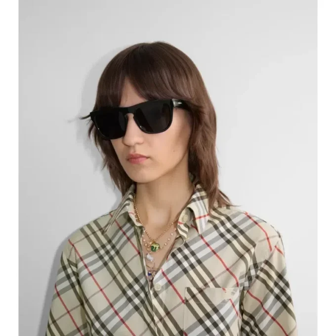 Check Square Sunglasses