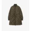 Check-Stitch Nylon Danesbury Puffer Coat