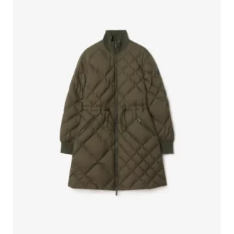 Check-Stitch Nylon Danesbury Puffer Coat
