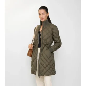 Check-Stitch Nylon Danesbury Puffer Coat