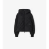 Check-Stitch Nylon Delley Puffer Jacket