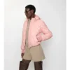 Check-Stitch Nylon Delley Puffer Jacket