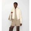 Check-Stitch Nylon Delley Puffer Jacket