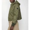Check-Stitch Nylon Delley Puffer Jacket
