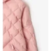 Check-Stitch Nylon Delley Puffer Jacket