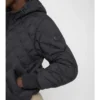 Check-Stitch Nylon Delley Puffer Jacket