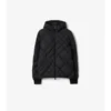 Check-Stitch Nylon Doversgreen Puffer Jacket