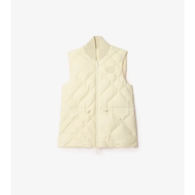 Check-Stitch Nylon Gilet