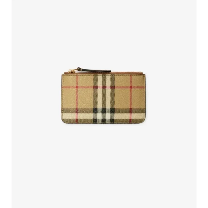 Check Strap Coin Case