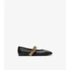 Check Strap Leather Robin Ballerinas