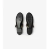 Check Strap Leather Robin Ballerinas