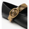 Check Strap Leather Robin Ballerinas