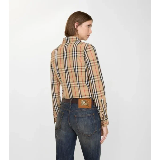 Check Stretch Cotton Shirt