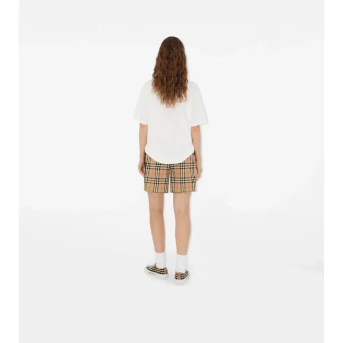 Check Cotton Shorts