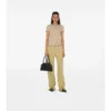 Check Stretch Cotton T-Shirt