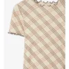 Check Stretch Cotton T-Shirt