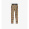 Check Stretch Jersey Leggings