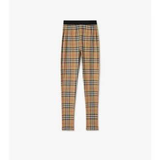 Check Stretch Jersey Leggings