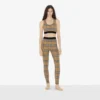 Check Stretch Jersey Leggings