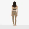 Check Stretch Jersey Leggings