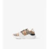 Check, Suede and Leather Sneakers