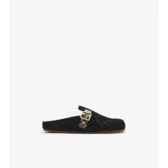 Check Suede Urchin Clogs