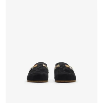 Check Suede Urchin Clogs