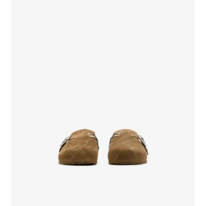 Check Suede Urchin Clogs