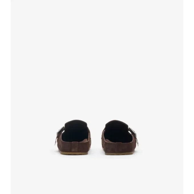 Check Suede Urchin Clogs