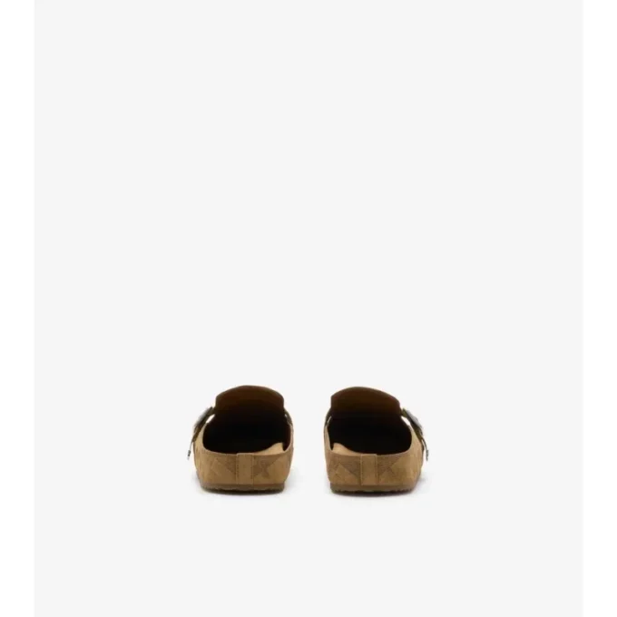 Check Suede Urchin Clogs