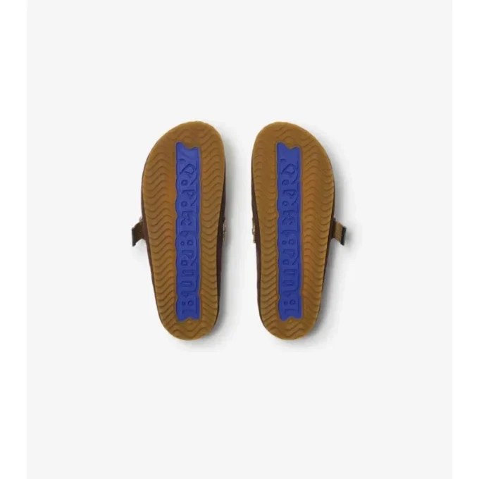 Check Suede Urchin Clogs
